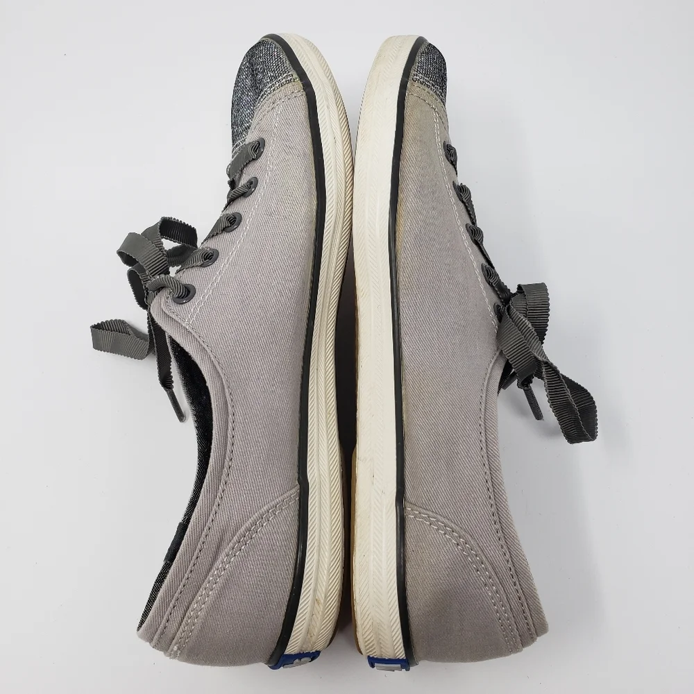 Keds gray canvas with multi color sparkle …